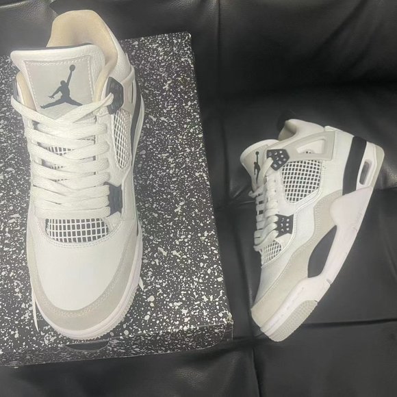 ?Air Jordan 4 Classic little white cement color scheme，Men shoes.? main image 7